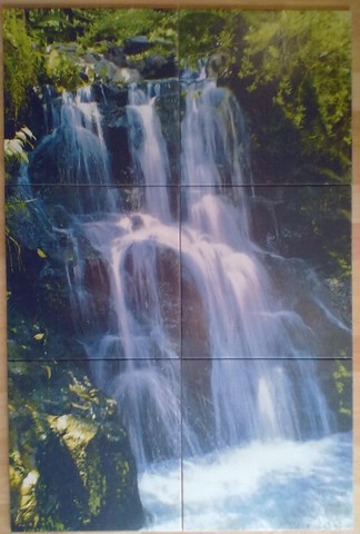 Cascade pour décor de salle de bain